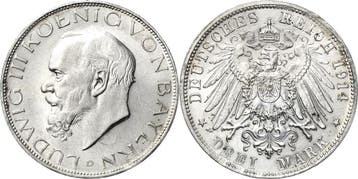 3 Mark 1914 Bayern Ludwig Iii 1913-1918, Verzenden