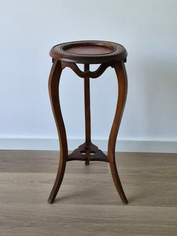 Plantentafel - Antieke Franse stijl houten plantenstand met
