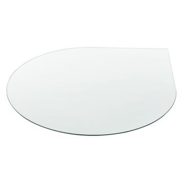 Glasplaat ESG voor tafels 6 mm druppel vorm Ø90 cm, Verzenden, Nieuw