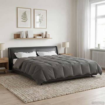 vidaXL Vol jaar dekbed 220 x 240 cm 4 seizoenen Lichtgrijs, Verzenden, Nieuw