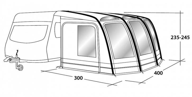 Outwell Caravanvoortent Mirage 400SA, Caravans en Kamperen, Voortenten en Luifels, Nieuw, Outwell, Ophalen of Verzenden