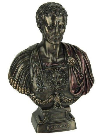 sculptuur, Busto di Giulio Cesare - 20 cm - Hars en bedekt, Antiek en Kunst, Curiosa en Brocante