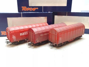 Roco H0 - 67725/67726/67729 - Modeltrein goederenwagon (3) -, Hobby en Vrije tijd, Nieuw