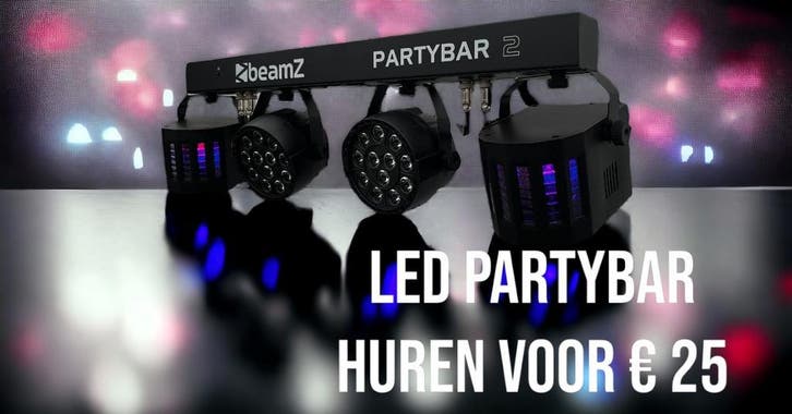 Feestje? Disco verlichting &amp; rookmachine huren vanaf €25, Hobby en Vrije tijd, Feestartikelen | Verhuur, Verjaardag, Nieuw