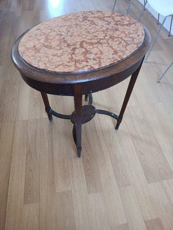 Middentafel - Hout - Ovale salontafel vintage, Antiek en Kunst