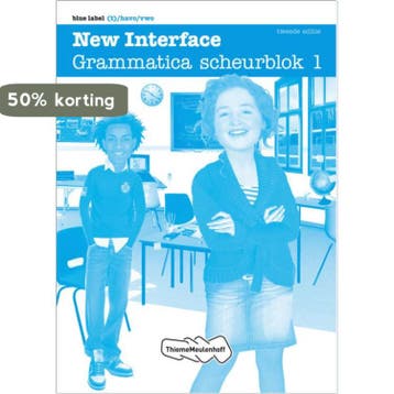 New Interface Blue label - Grammatica scheurblok 1 set à 5, Boeken, Schoolboeken, Verzenden, Zo goed als nieuw