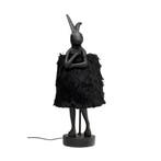 *WOONWINKEL* Kare Design Rabbit Fur Black Zwart Konijn Tafel, Huis en Inrichting, Lampen | Tafellampen, Verzenden, Nieuw