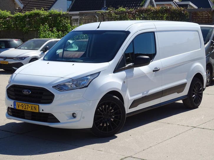 Ford Transit Connect 1.5 EcoBlue L2 Trend HP, Auto's, Bestelauto's, Onderhoudsboekje, Lease, Zwart, Handgeschakeld, Wit, Financial lease