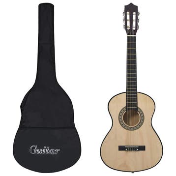 vidaXL Gitaar klassiek beginner kinderen met tas 1/2 34, Muziek en Instrumenten, Snaarinstrumenten | Gitaren | Akoestisch, Verzenden