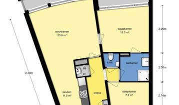 Te Huur 3 kamer Appartement Schout van Raesfeltstraat In Den, Den Bosch, Noord-Brabant, Direct bij eigenaar, Appartement