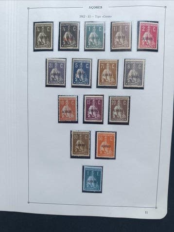 Portugal 1912/1913 - Volledige serie CERES Azoren - Mundifil, Gestempeld