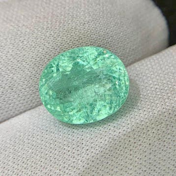 1 pcs Groen, Blauw Paraiba toermalijn - 9.28 ct - Asian, Nieuw