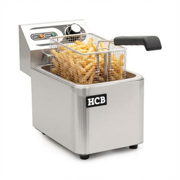 HCB Friteuse - 4,5 liter - 230V - RVS, Verzenden, Nieuw in verpakking