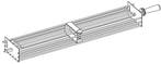 GGM Gastro | Platte mand - 800x100x(H)50mm - met handvatten, Verzenden, Nieuw in verpakking, Fornuis, Frituur en Grillen