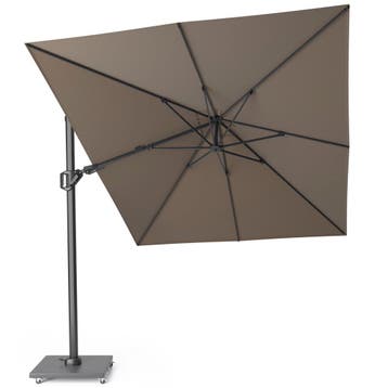 Challenger T2 premium zweefparasol 350x260 cm havana, Tuin en Terras, Ophalen of Verzenden, Nieuw