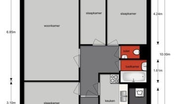 Te Huur 4 Kamer Appartement de Koppele In Eindhoven, Noord-Brabant, Direct bij eigenaar, Eindhoven, Appartement