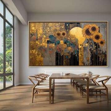 Mrs Art Prime - The Golden Sunset in Gustav Klimt Style
