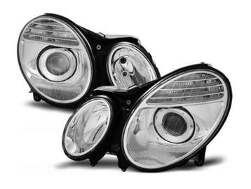 Chrome koplampen geschikt voor Mercedes W211 E-klasse, Verzenden, Nieuw, Mercedes-Benz