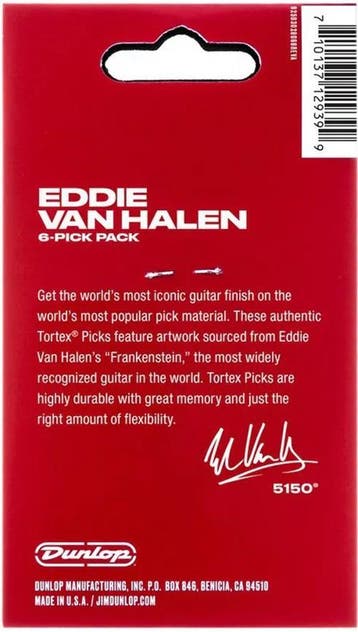 Jim Dunlop Eddie Van Halen Frankenstein plectrum 1.14 mm, Muziek en Instrumenten, Ophalen of Verzenden, Nieuw, Elektrische gitaar
