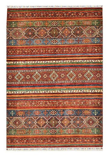 Afghan, Ziegler Kazak, Handgeknoopt traditioneel tapijt uit, Nieuw