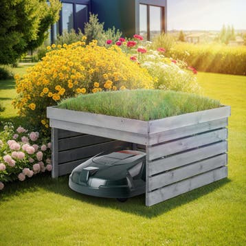 Garage voor robotmaaier Hortus, hout, beplantbaar dak, Verzenden, Nieuw