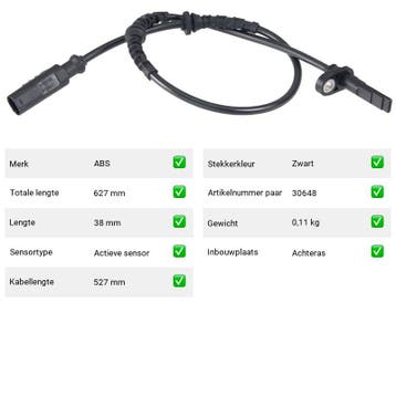 ABS-sensor Alfa Romeo Spider 2.0 JTDM (939) Van 2009-04 tot, Verzenden, Nieuw, Alfa Romeo
