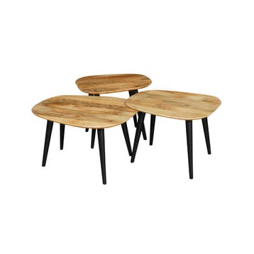 Salontafel Mangohout Luka Large, Verzenden, Nieuw, Industriële meubels, Overige vormen