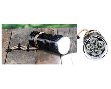 LED batterij handlamp incl. 4 batterijen, Verzenden, Nieuw