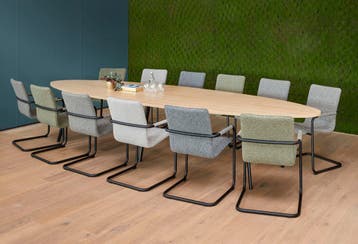 Vergadertafel Dallas Ellips 420x120cm op 3 poten Leverbaar, Ophalen of Verzenden, Nieuw in verpakking