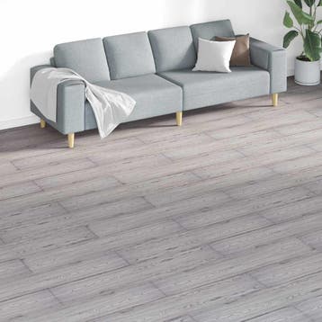 vidaXL Vloerplanken Donkergrijs 5,26 m² 18 st PVC, Verzenden, Nieuw