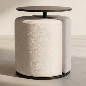 *WOONWINKEL* Kare Design Better Together Bijzettafel Met Ron, Verzenden, Nieuw, Stof