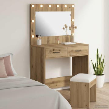 vidaXL Plafondtafel Artisan Eiken 78,5 x 41 x 135 cm Bewerkt, Verzenden, Nieuw
