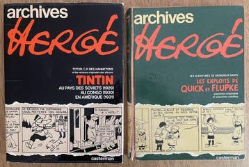 Archives Hergé T1 + T2 - 2x C + jaquette - 2 Album - Eerste, Nieuw