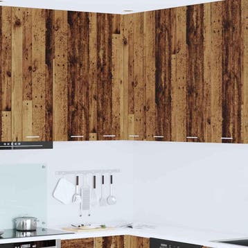 vidaXL Hangkast Oude Hout en Wit 57 x 57 x 100 cm Bewerkt, Verzenden, Nieuw, Bruin