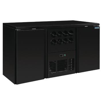 Polar U-serie werkbank koeling 2 deuren plus flessennest voo, Verzenden, Nieuw in verpakking, Koelen en Vriezen