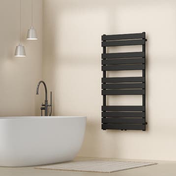 [neu.haus] Handdoekradiator Voss 120x60x5,2 cm zwart, Verzenden, Nieuw