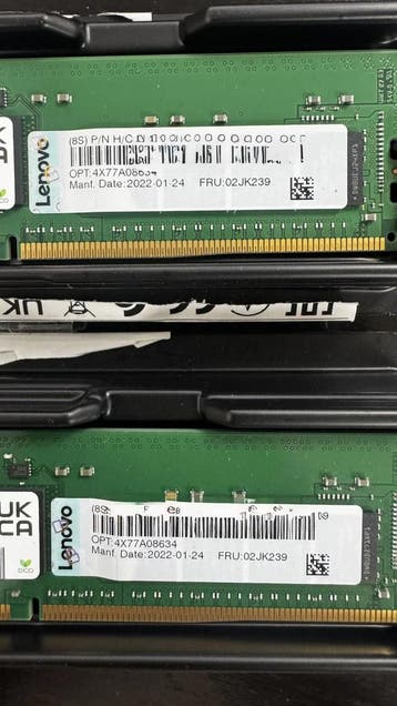 Lenovo hmaa4gr7ajr8n-xn t4 ac 32GB 2Rx8 PC4-3200AA RE4 -, Computers en Software, Ophalen of Verzenden, Nieuw