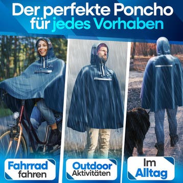 2dekans | Nextcover Regenponcho AquaShield 2.0 - waterdicht, Fietsen en Brommers, Ophalen of Verzenden, Zo goed als nieuw, Nextcover