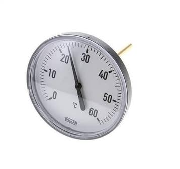 0 tot +60°C Plastic Bimetalen Thermometer 100mm Behuizing, Verzenden, Nieuw