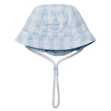 Mitch & Son Blue Edwin Bucket Hat - S, Ophalen of Verzenden, Nieuw
