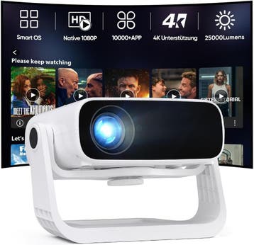 Mini Beamer 1080P | Smart TV Functie | Retourdeal 52% Kor..., LED, Ophalen of Verzenden, Zo goed als nieuw, Full HD (1080)