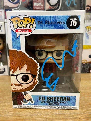 Funko - Funko Pop Funko Pop! Rocks – Ed Sheeran #76 signed