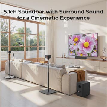 ULTIMEA 5.1 Dolby Atmos Soundbar met Draadloze Subwoofer & A, Verzenden, Nieuw