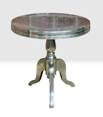 Riviera Maison XXL-Uitvoering - Bijzettafel - Aluminium -