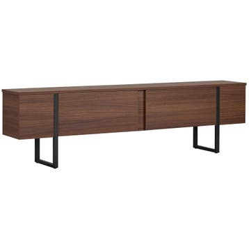 Evila TV-meubel - Zwart/Houtkleurig - Nieuw/Ongebruikt -, Huis en Inrichting, 150 tot 200 cm, Nieuw, Scandinavisch, Ophalen of Verzenden