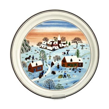 Villeroy en Boch - Wandbord Vier Jaargetijden - Winter (nr., Ophalen of Verzenden