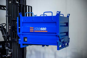 Bulkcontainer Voor Vorkheftruck En Kranen (410 Liter), Zakelijke goederen, Ophalen of Verzenden