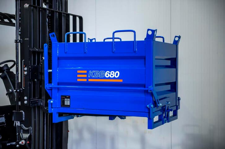 Bulkcontainer Voor Vorkheftruck En Kranen (410 Liter), Zakelijke goederen, Machines en Bouw | Heftrucks en Intern transport, Ophalen of Verzenden