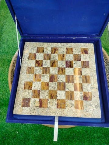 Bordspel - handcrafted marble chess set - Marmer