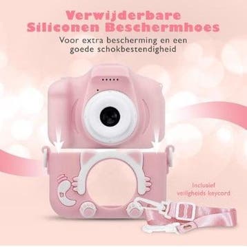 Rubeca digitale Kindercamera met 32GB Micro SD Kaart en SD, Ophalen of Verzenden, Zo goed als nieuw